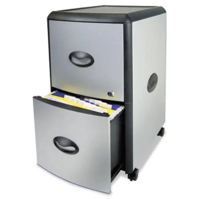 Alt view image 3 of 3 - Storex - 61351U01C - Storex Metal-clad Mobile Filing Cabinet - 19 x 15 x 23 for File - Letter - Washable, Durable,