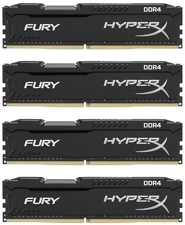 Main image of Kingston HX426C16FBK4/64 64GB (4 x 16GB) DDR4 2666 (PC4 21300) Memory (Desktop Memory)