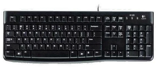 Alt view image 2 of 2 - Logitech K120 920-002478 USB Standard Keyboard Black - Spill Resistant Design