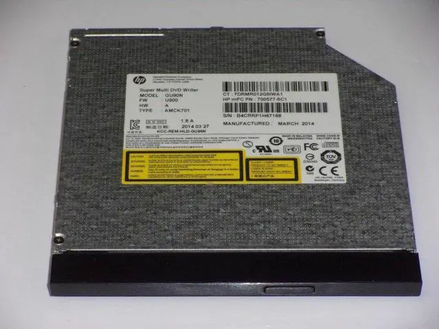 Main image of HP 15-G057CL 15-G Series 8X DVD±RW SATA Burner Drive GU90N 750636-001 TESTED