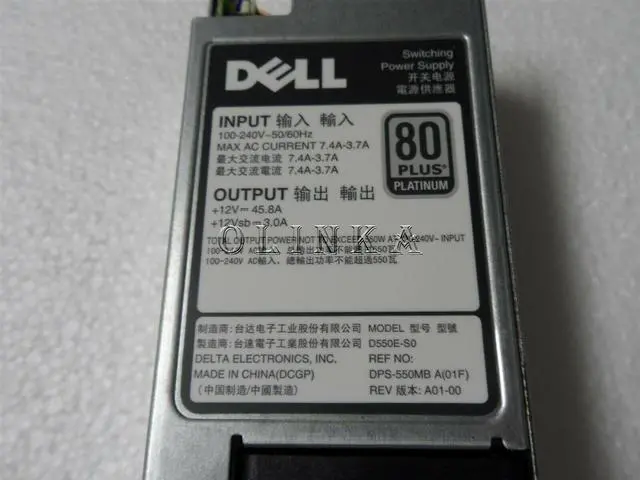 Alt view image 3 of 3 - POWER SUPPLY RPS HOTSWAP WATTS DELL POWEREDGE SERVER R320 R420 RYMG6 M95X4 550W