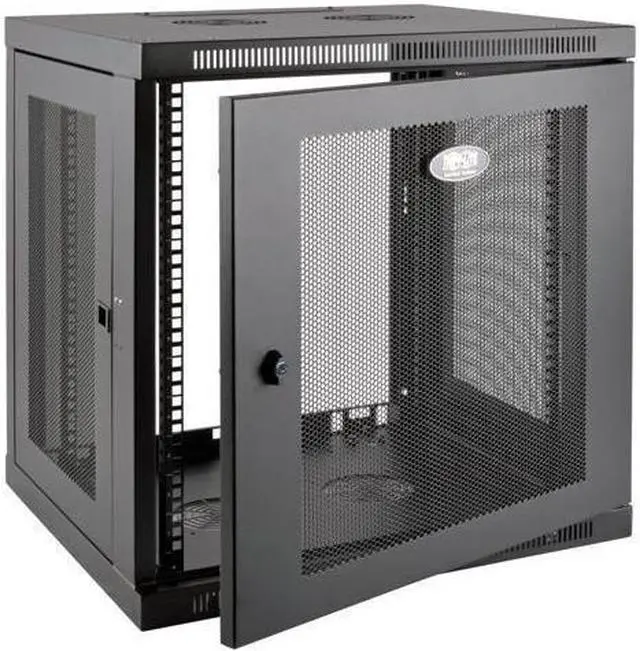 Alt view image 5 of 5 - Tripp Lite 12U Wall Mount Rack Enclosure Server Cabinet Low Profile Deep