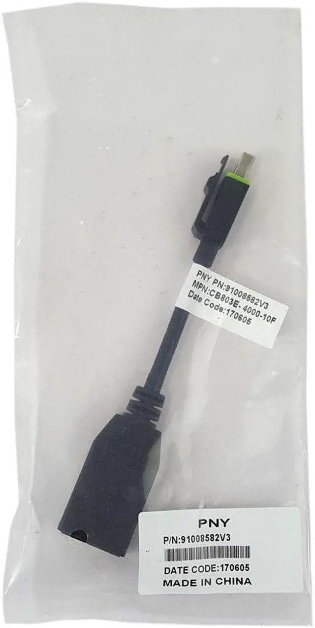 Main image of PNY 91008582V3 Mini DIsplayPort Male to DisplayPort Female Adapter MDP M to DP F