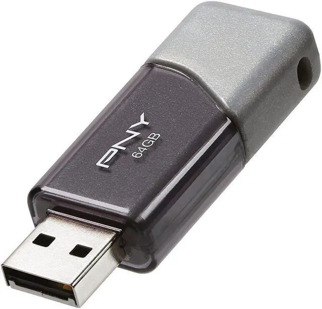 Alt view image 2 of 5 - PNY Turbo 32GB USB 3.0 Flash Drive - P-FD32GTBOP-GE GREY