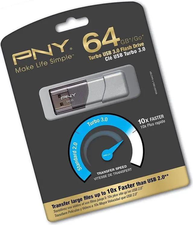 Alt view image 5 of 5 - PNY Turbo 32GB USB 3.0 Flash Drive - P-FD32GTBOP-GE GREY