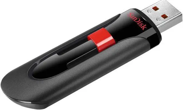 Alt view image 2 of 5 - SanDisk Cruzer Glide CZ60 128GB USB 2.0 Flash Drive- SDCZ60-128G-B35