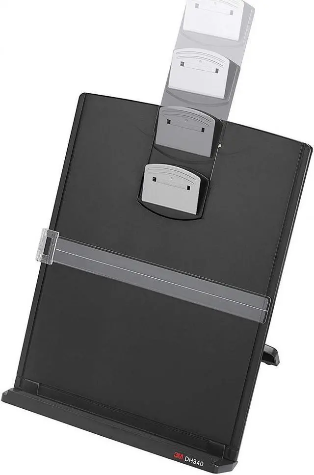 Alt view image 2 of 5 - 3M Desktop Document Holder with Adjustable Clip, Holds Letter, Legal and A4...