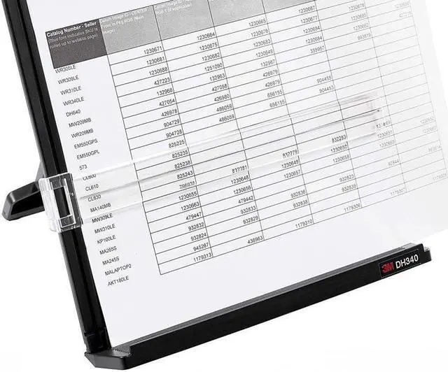 Alt view image 4 of 5 - 3M Desktop Document Holder with Adjustable Clip, Holds Letter, Legal and A4...