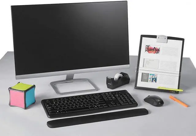 Alt view image 5 of 5 - 3M Desktop Document Holder with Adjustable Clip, Holds Letter, Legal and A4...