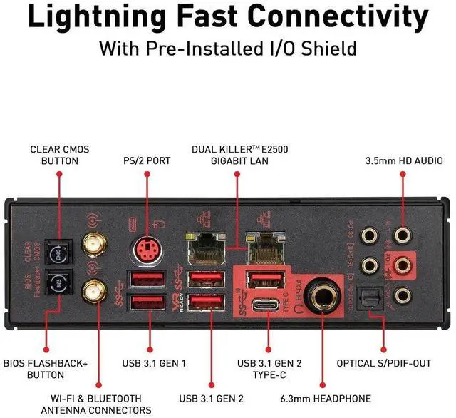 Alt view image 5 of 6 - MSI MEG Z390 GODLIKE LGA1151 (Intel 8th and 9th Gen) M.2 USB 3.1 Gen 2 DDR4 W...