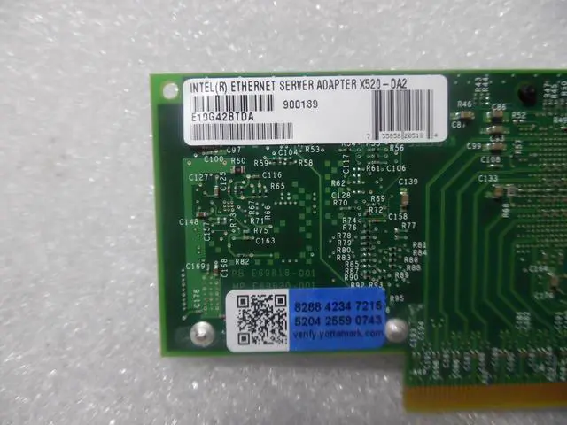 Alt view image 3 of 3 - Intel X520-DA2 Fiber Channel Network Adapter E10G42BTDA Full Bracket No SFPs