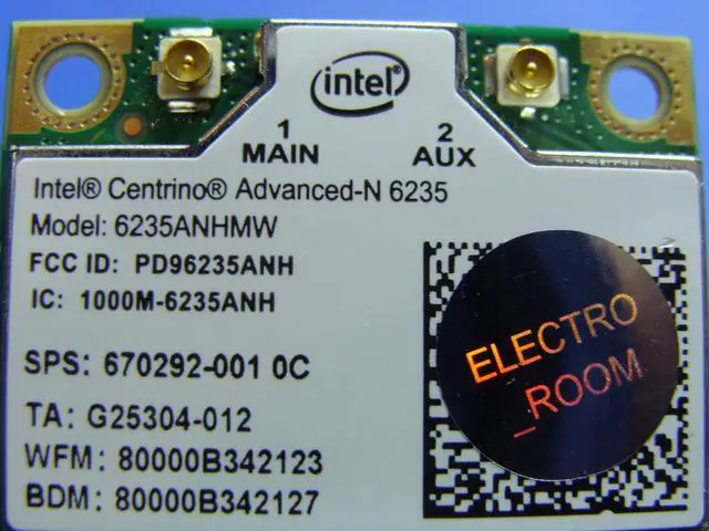 Alt view image 5 of 5 - HP ZBook 15.6" 15 Genuine Laptop Wireless WiFi Card 670292-001 6235ANHMW GLP*