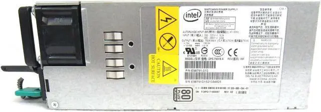Main image of Intel Delta DPS-750XB A 750W 80 Plus Platinum Hot Swap Power Supply 4C