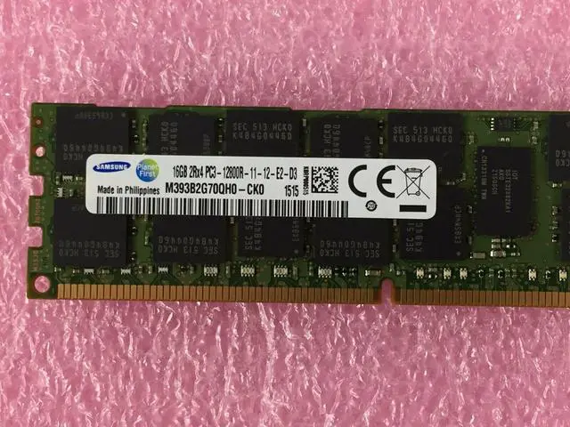 Alt view image 2 of 6 - Samsung M393B2G70QH0-CK0 16GB 2Rx4 PC3-12800R-11-12-E2-D3