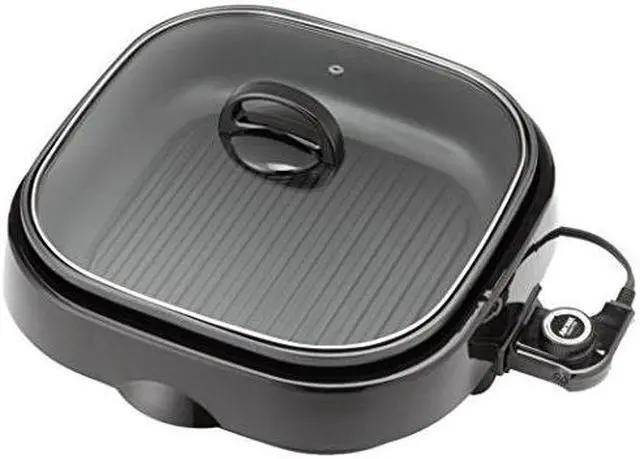 Main image of aroma housewares asp218b 3in1 grillet indoor grill 4quart black