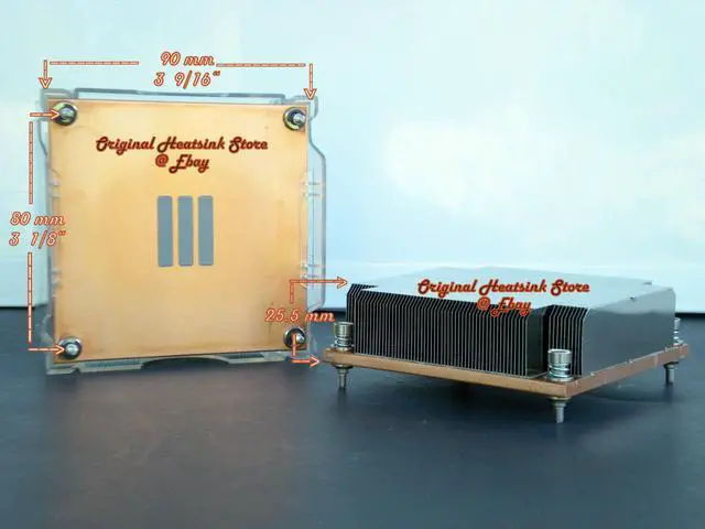 Alt view image 2 of 4 - Socket LGA1366 Heatsink 1U 2U for Xeon E5645-E5640-E5630-E5620-E5607-E5605 - New