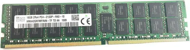 Main image of 237FC HYNIX 16GB 2RX4 PC4-2133P DDR4-1700P DUAL RANK ECC REGISTERED MEMORY