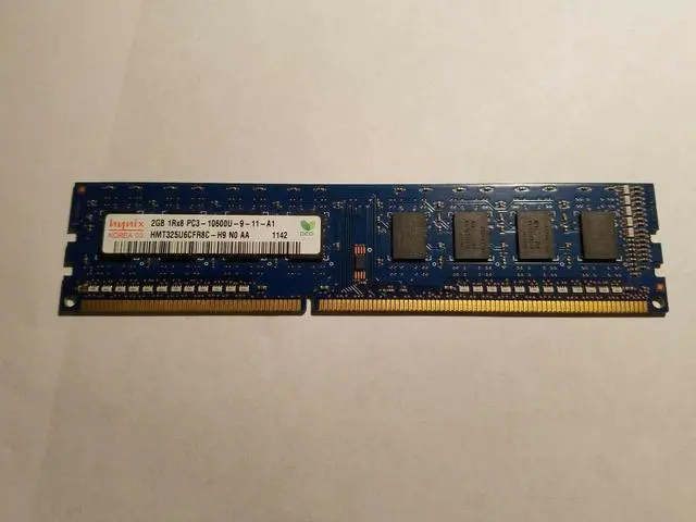 Main image of Hynix 2GB DDR3 1Rx8 PC3-10600U HMT325U6CFR8C-H9 Desktop RAM Memory