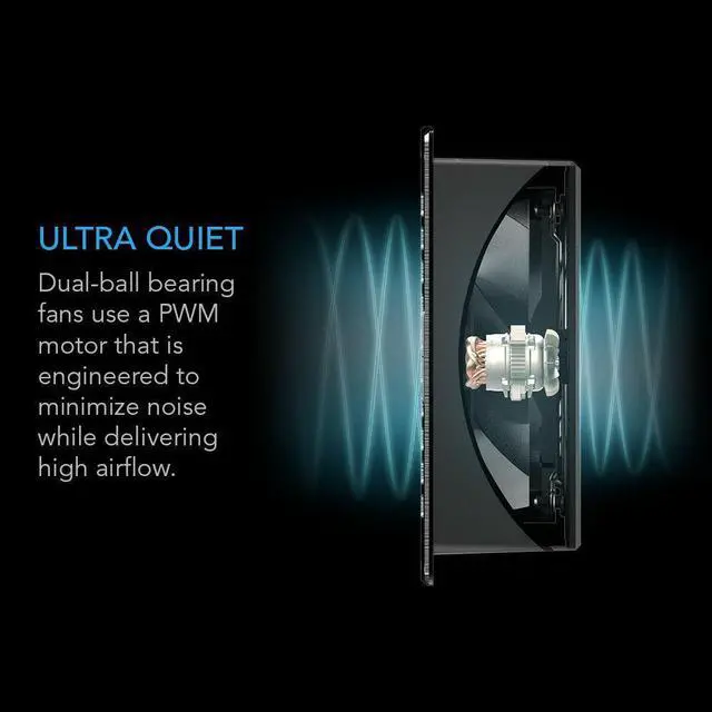 Alt view image 11 of 14 - AC Infinity AIRFRAME T7-N White, High-Airflow Cooling Fan System 16", Intake Airflow, for AV Equipment Rooms, Closets, and Enclosures