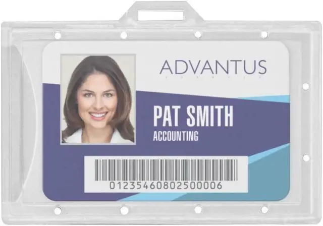 Alt view image 4 of 13 - Clear ID Card Holder, Vertical, 2 5/16" x 3 11/16", 25/PK 97100