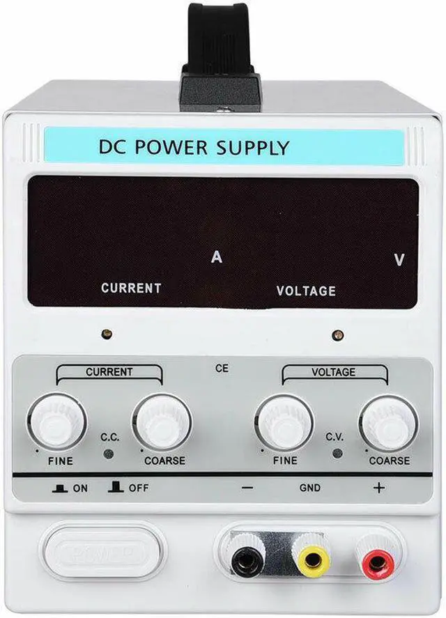 Alt view image 2 of 5 - Adjustable Power Supply 30V 10A 110V Precision Variable DC Digital Lab w/clip