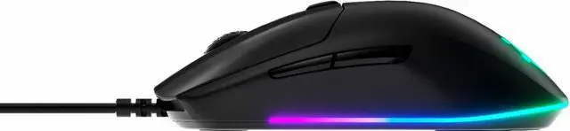 Alt view image 3 of 6 - SteelSeries - Rival 3 Wired Optical Gaming Mouse with Brilliant Prism RGB Lig...