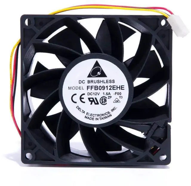 Main image of Ffb0912Ehe 92Mm 92Mmx38Mm High Airflow Dual Ball Bearing Cpu Case Cooling Fan Ultra Strong Dc 12V 3 Pin Connecter Cooling Fan 4700Rpm