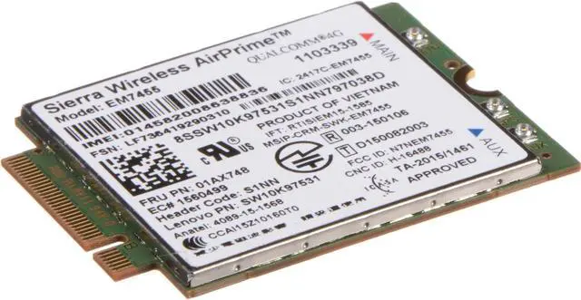 Alt view image 10 of 20 - THINKPAD EM7455 4G LTE