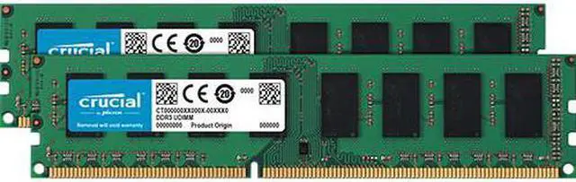 Alt view image 2 of 6 - Crucial 4GB (2 x 2GB) DDR3L 1600 (PC3L 12800) Desktop Memory Model CT2K25664BD160BJ