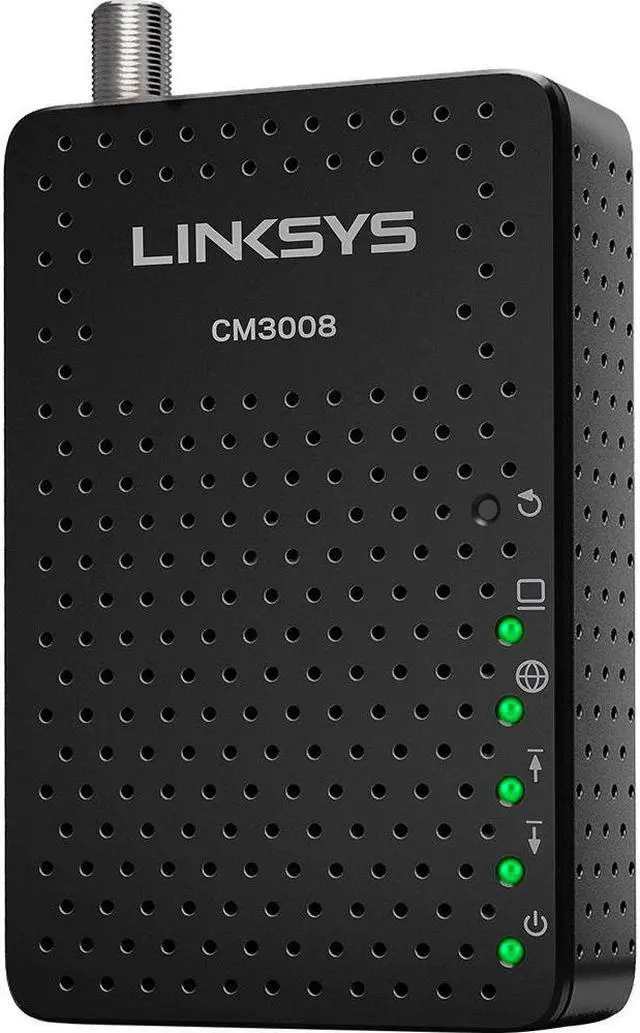 Alt view image 10 of 13 - Linksys CM3008 DOCSIS 3.0 Cable Modem (8x4 Bonded Channels)