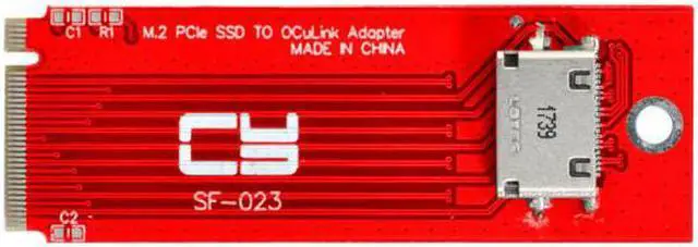 Alt view image 2 of 7 - Xiwai CY  SF-023 PCI-E 3.0 M.2 M-key to Oculink SFF-8612 SFF-8611 Host Adapter for PCIe Nvme SSD 2260