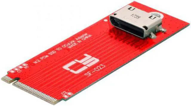 Alt view image 3 of 7 - Xiwai CY  SF-023 PCI-E 3.0 M.2 M-key to Oculink SFF-8612 SFF-8611 Host Adapter for PCIe Nvme SSD 2260