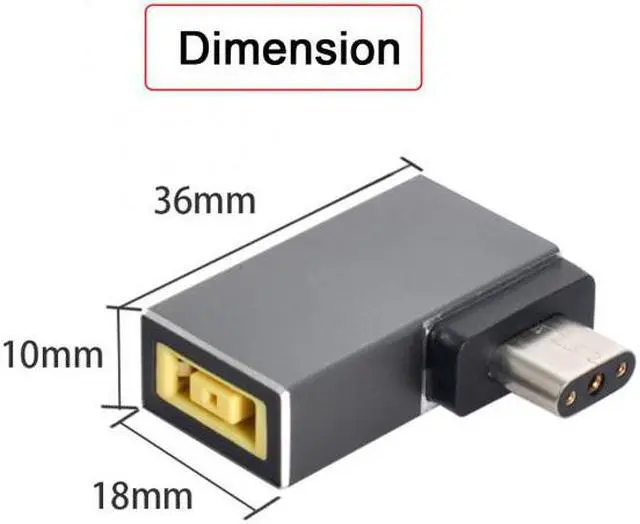 Alt view image 2 of 7 - KAIBOXIXI Rectangle Jack 11.0*4.5mm Input to 3Pin Power Plug Adapter Compatible for Laptop Blade Pro 17 and Blade 15 Model Support 230W/160W Charge Adapter