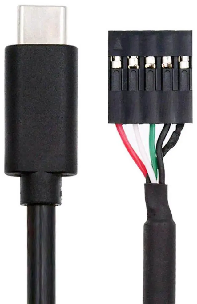 Main image of Xiwai USB 2.0 Motherboard 9pin 10pin Header to Type-C USB-C Cable 50cm for Mini Monitor Sensor Panel Camera