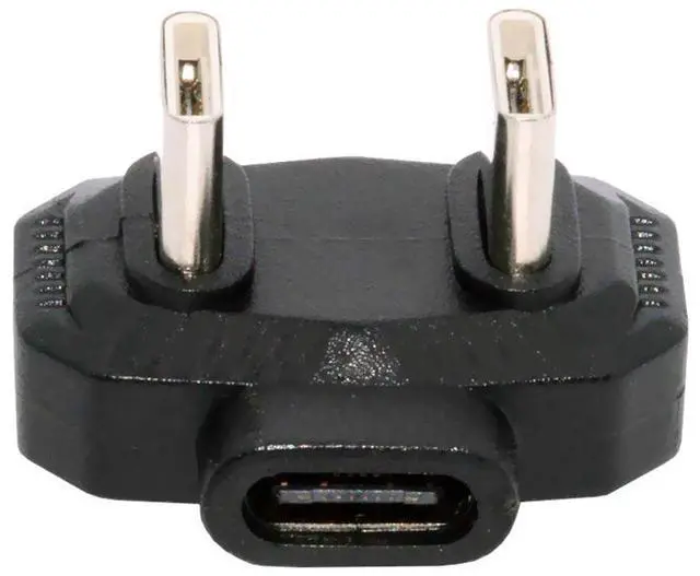 Main image of Xiwai 480Mbps USB-C Type-C Male to Male OTG Data Adapter with PD Power Opposite U Shape Back Angled for Phone MIC