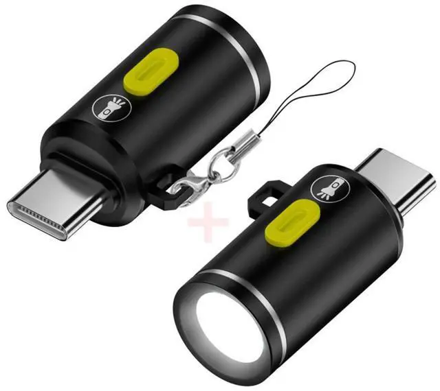 Main image of Jimier 2pcs/set USB-C Type-C Male LED Light Interior Atmosphere Lighting for Outdoors Walking Cycling Phone Laptop Charger Night Lamp 210 Lumens