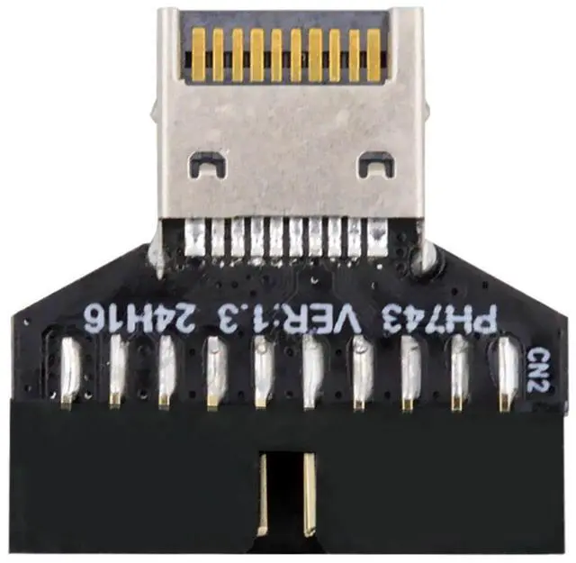 Main image of Xiwai Type-E IDC Socket USB 3.1 Front Panel Header to USB 3.0 20Pin Header Extension Adapter for Desktop Motherboard