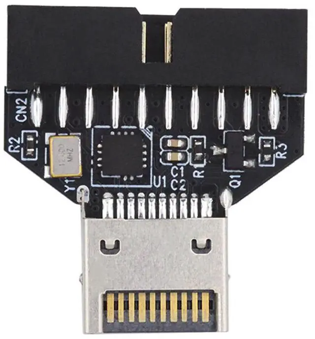 Main image of Xiwai Type-E IDC Socket USB 3.1 Front Panel Header to USB 3.0 20Pin Header Extension Adapter with CH334P for Desktop Motherboard
