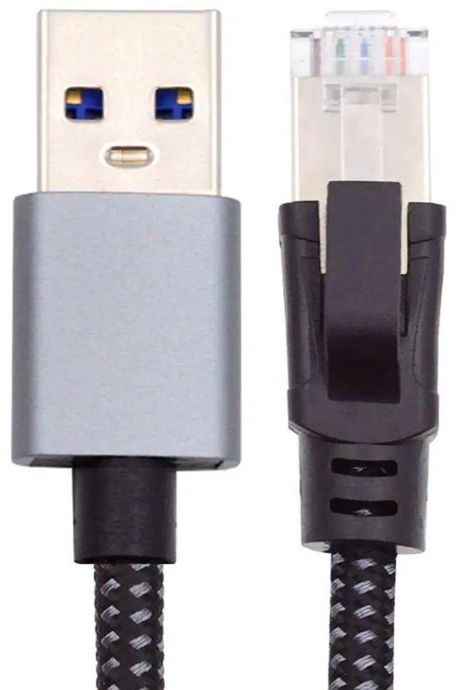 Main image of Xiwai USB to Ethernet Cable USB3.0 Type-A to RJ45 Male Cord Directly Connected 1000Mbps Gigabit LAN Network Compatible with USB2.0