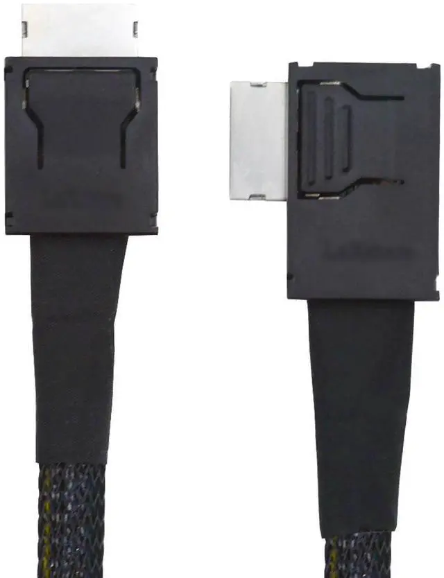 Main image of Xiwai Left Angled 90 Degree OcuLink PCIe 4.0 PCI-Express SFF-8611 4i to SFF-8611 Data Active Cable for eGPU SSD 50cm