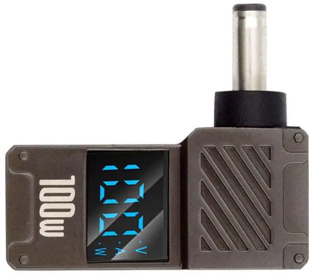 Main image of Xiwai Type-C USB-C Input to DC 4.5x3.0mm Jack Smart LED Display 100W Output Power 20V 5A PD Charge 65W Adapter Compatible with DELLLaptop