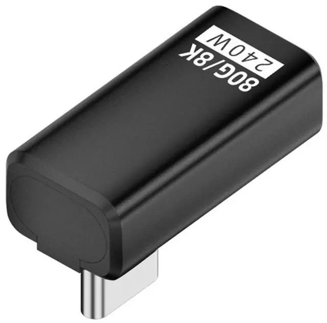 Main image of Xiwai USB5.0 80Gbps Male to Female Extension Adapter Low Profile Left Right Angled with 240W 16K 8K 5K Compatible with USB4.0 Thunderbolt3/4/5