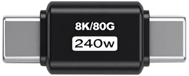 Main image of Xiwai USB5.0 80Gbps Male to Male Extension Adapter with 240W 16K 8K 5K Compatible with USB4.0 Thunderbolt3/4/5