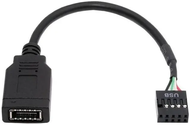 Main image of Xiwai Single USB 3.1 Front Panel Socket Key-A Type-E to USB 2.0 9Pin 10Pin Mainboard Header Male Extension Cable