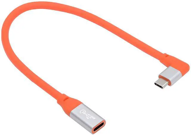 Main image of Xiwai USB3.2 Male to Female Extension Cable 20Gbps 90 Degree Left Right Angled Ultra Soft High Flex with 100W and 8K 5K USB4.0 Type-C Compatible with Thunderbolt3/4