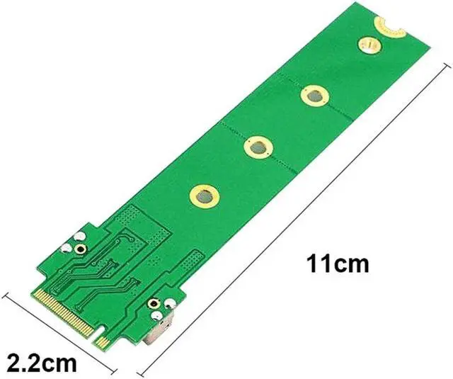 Alt view image 2 of 6 - Xiwai 12+16Pin SSD to NVME M.2 NGFF M-Key for 2013 2014 2015 2016 2017 Macbook SSD