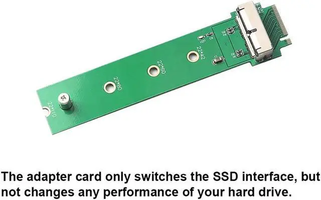 Alt view image 3 of 6 - Xiwai 12+16Pin SSD to NVME M.2 NGFF M-Key for 2013 2014 2015 2016 2017 Macbook SSD