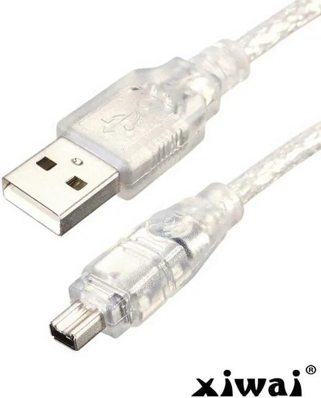 Main image of Xiwai USB Male to Firewire IEEE 1394 4 Pin Male iLink Adapter Cord Cable for SONY DCR-TRV75E DV