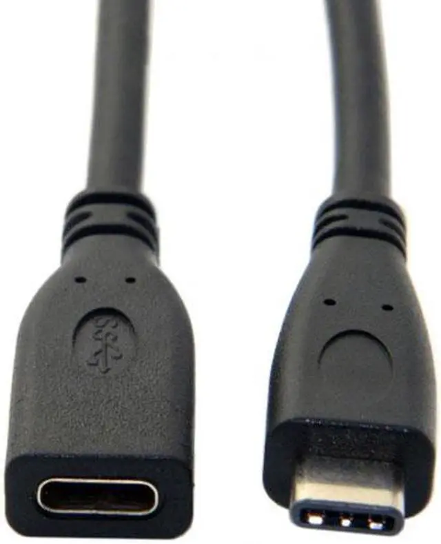 Alt view image 2 of 7 - Cablecc CY UC-218-BK-0.2M USB-C USB 3.1 Type C Male to Female Extension Data Cable for Macbook Tablet Mobile Phone 20cm