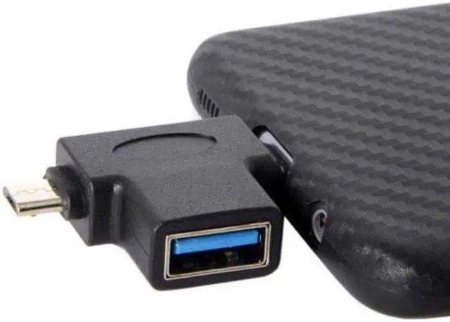 Alt view image 5 of 5 - Jimier Cable USB 3.1 Type-C & Micro USB Combo to USB 2.0 A Female OTG Data Host Adapter
